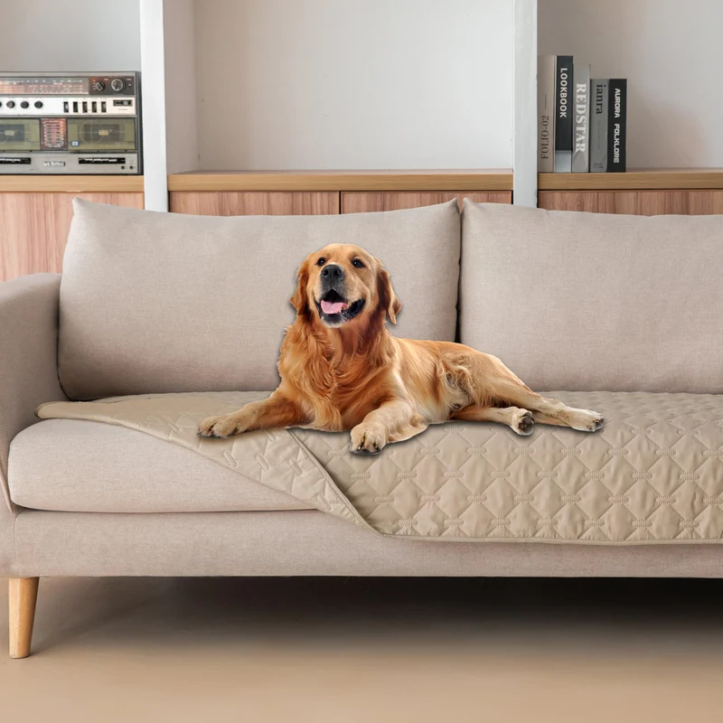 gogobunny Couverture Imperméable 3x Plus Robuste – Protège Meubles, Réversible (30x70, Beige Foncé)
