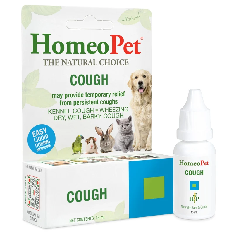 HomeoPet Toux – Supplément naturel contre la toux pour chiens et chats, 15 ml