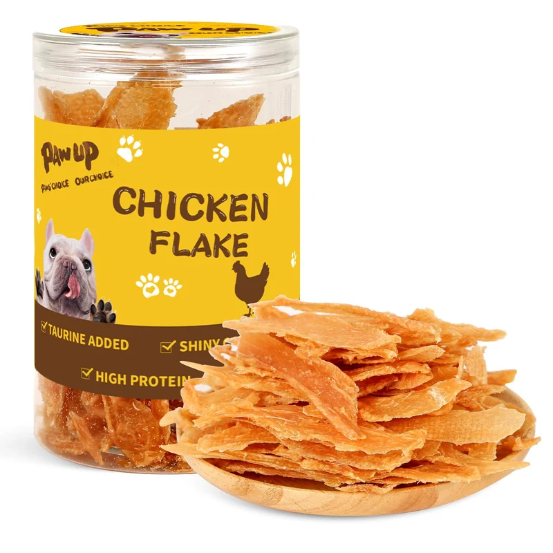 PAWUP Friandise croquante au poulet – Taurine 1%, 170 g, Sans Rawhide et Sans Gluten