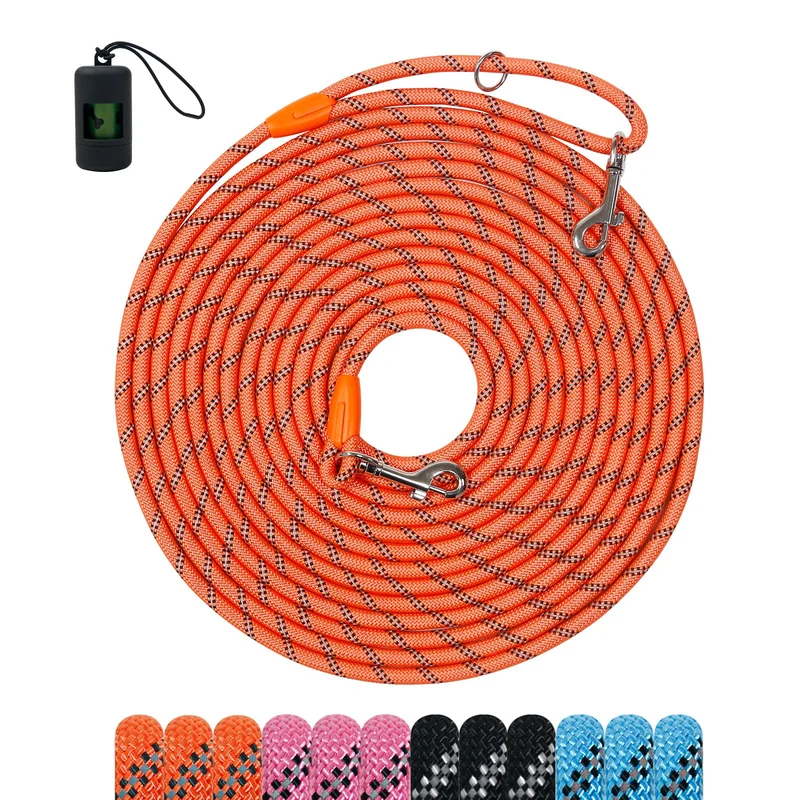 Tairro Laisse d'entraînement pour chien – longue, robuste et réfléchissante (6 à 50 ft)