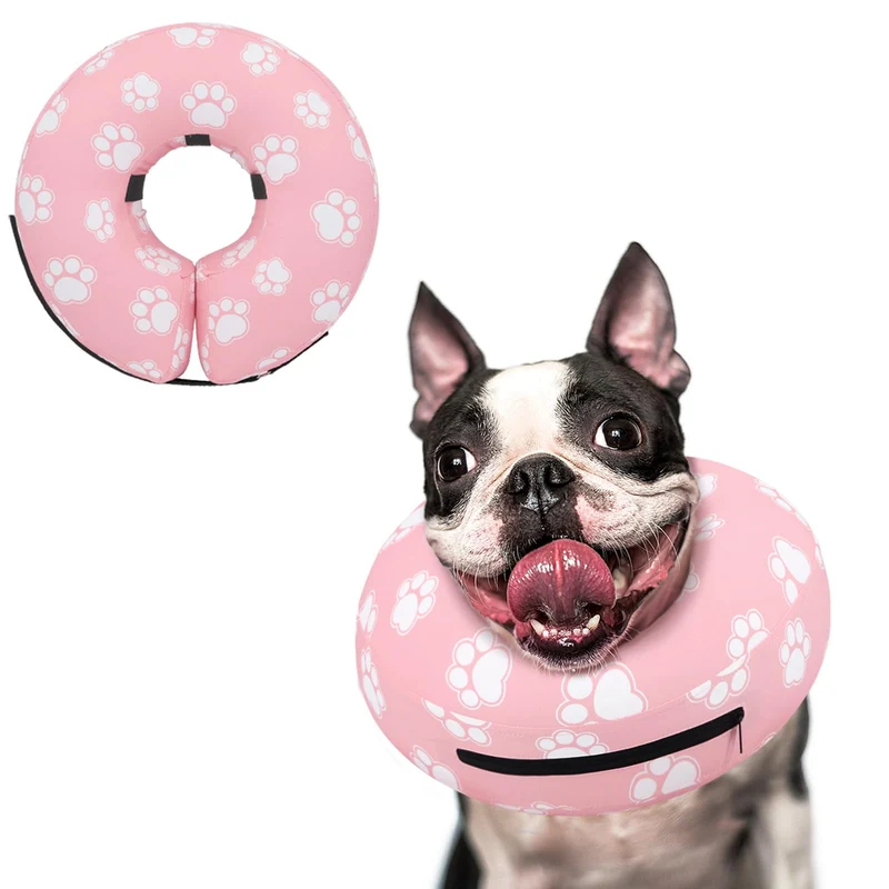 Supet Collier Gonflable Conique pour Chiens et Chats – Après Chirurgie, Confort et Contrôle