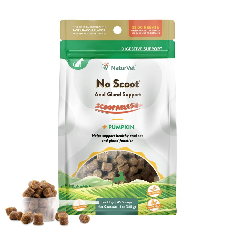 NaturVet Scoopables Sans Scoot pour Chien — Soutien glandes anales et transit, 11oz