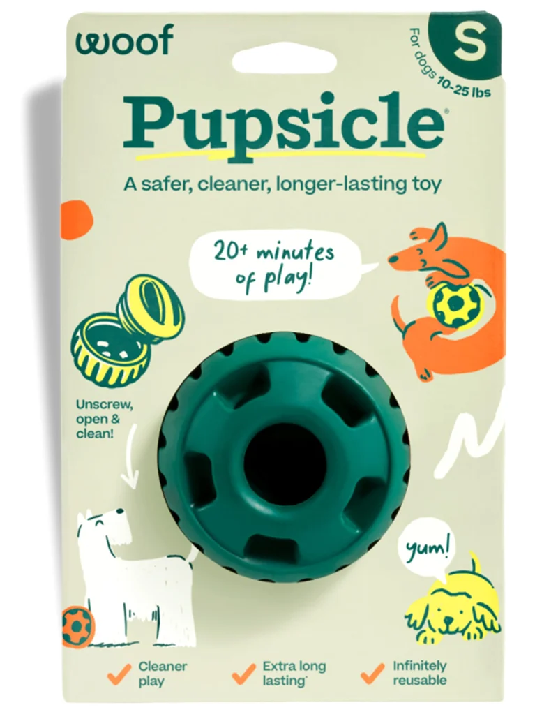 WOOF Pupsicle – Jouet interactif longue durée pour chiens 4,5–11,5 kg