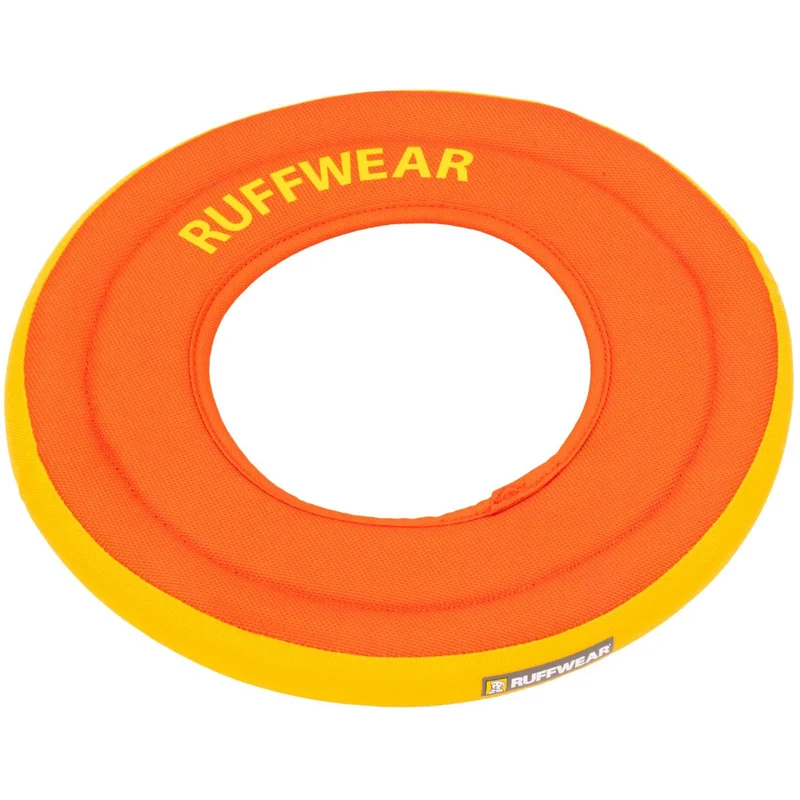 Ruffwear Hydro Plane – Frisbee pour chien, disque flottant doux, 9 pouces, Tangelo Orange, taille moyenne
