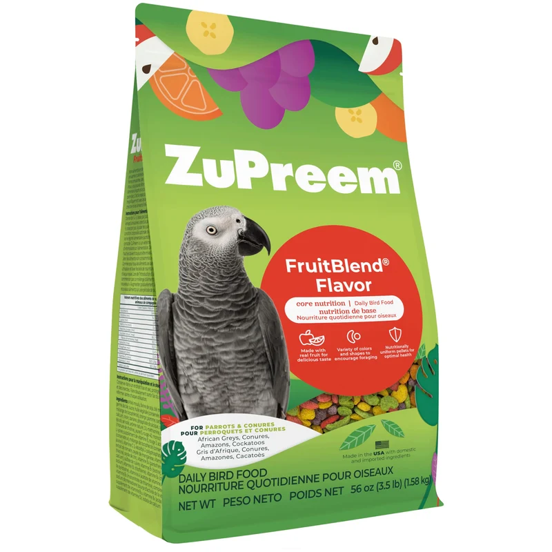 ZuPreem FruitBlend Pellets Fruits pour Perroquets et Conures – Alimentation Quotidienne Complète (ML, 3,5 lb)