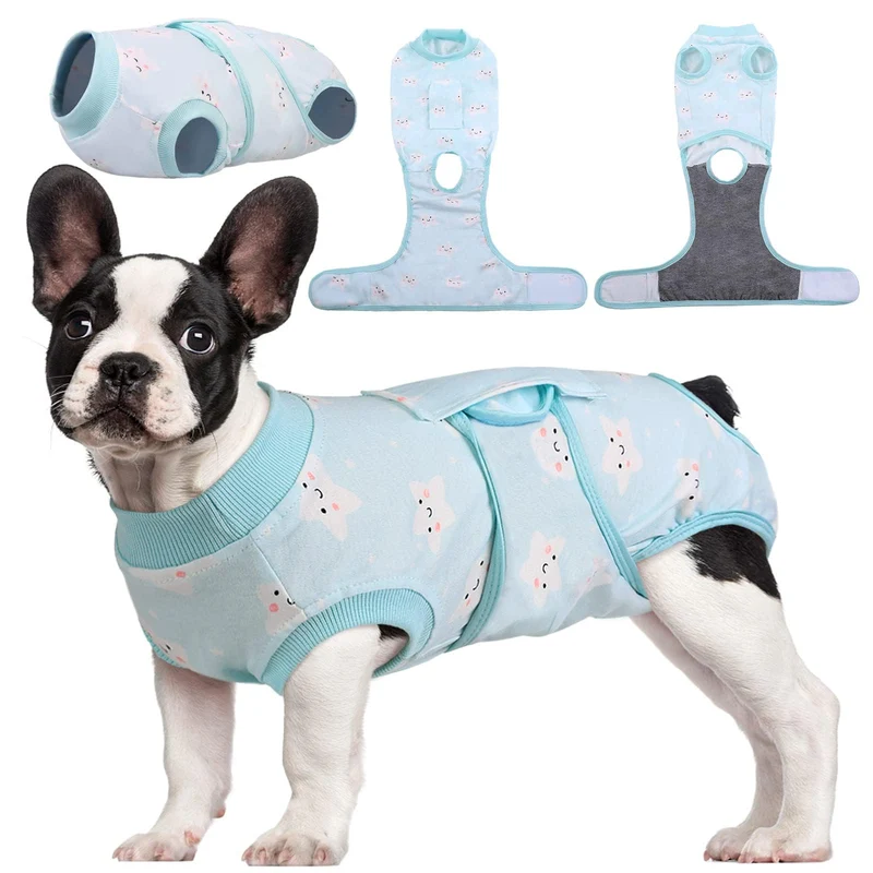 Kuoser Recovery Suit pour chiens et chats — Vêtement post-chirurgie et protection des plaies