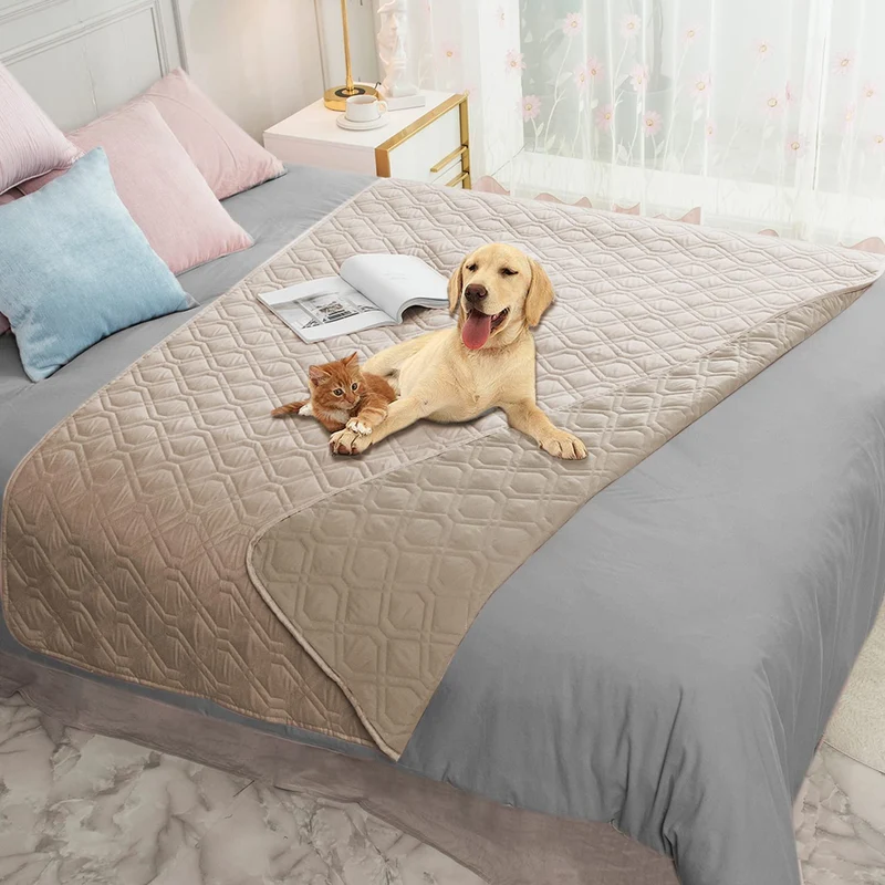 Ameritex Couverture Imperméable Réversible pour Chien – Housse Canapé, Lit et Meubles