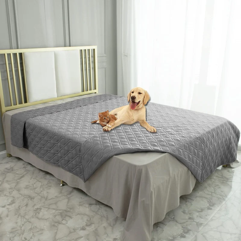 Ameritex Couverture Impermeable Reversible pour Chien – Protéger Canapés et Meubles