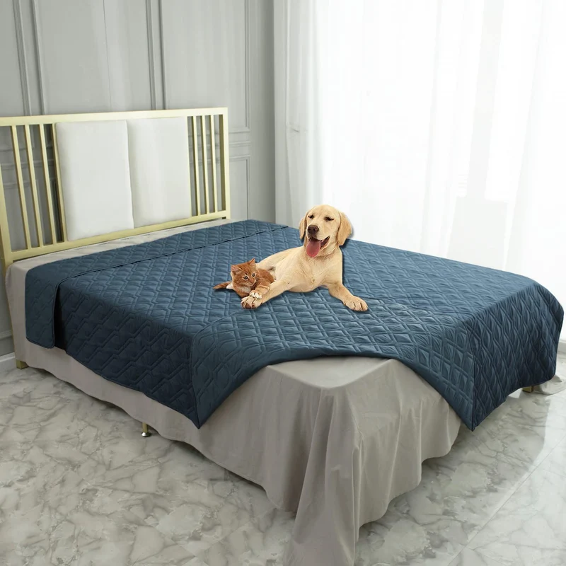 Ameritex Couverture Imperméable Réversible pour Animaux – Housse de Canapé et Meubles