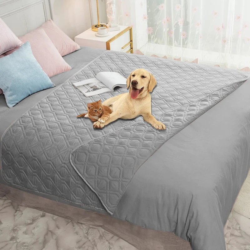 Ameritex Couverture Imperméable Réversible pour Chien — Protège Canapé et Lit