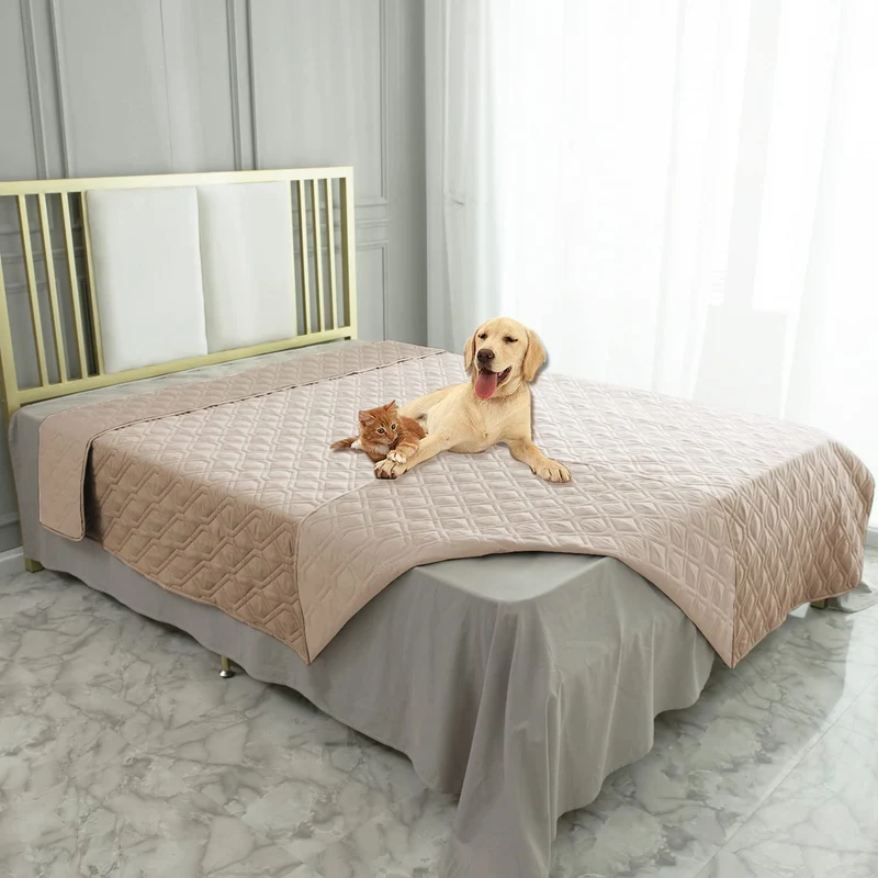 Ameritex Couverture Imperméable Réversible pour Chiens — Protège Canapé et Lit
