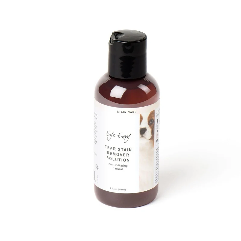 Eye Envy – Solution nettoyante taches de larme pour chiens, douce et naturelle | 4 oz, fabriqué aux États-Unis