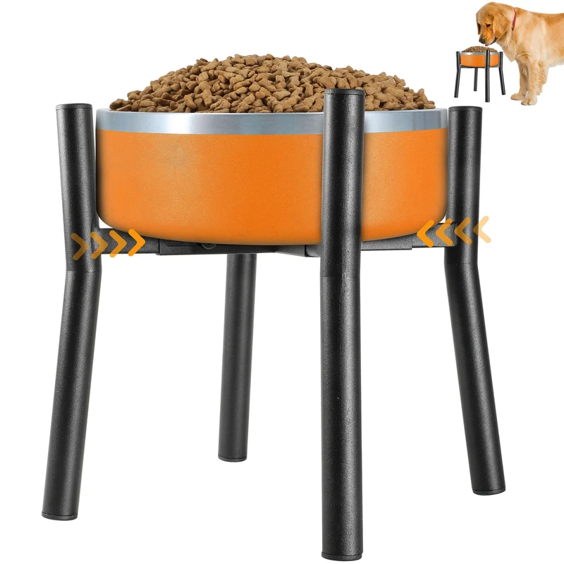 PROERR Support de gamelle surélevé pour chien – Ajustable 7 à 11 po, hauteur 12 po