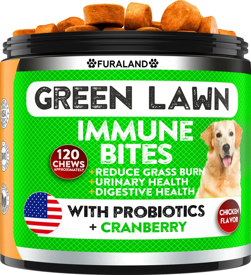 FURALAND Friandises Pelouse Brûlée pour Chiens – Protège Pelouse et Urinaire