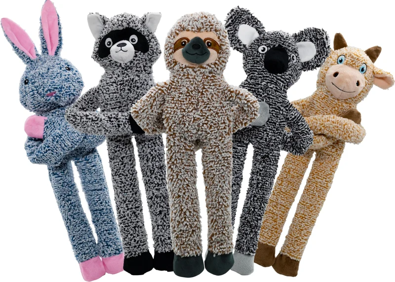 BUYPOW – Jouets pour chiens sans rembourrage, ensemble de 5 pièces pour grandes races – Sifflement et peluche
