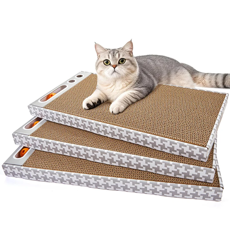 MARKARBARKA Planche à Griffage pour Chat – Lot de 3, Réversible et Durable