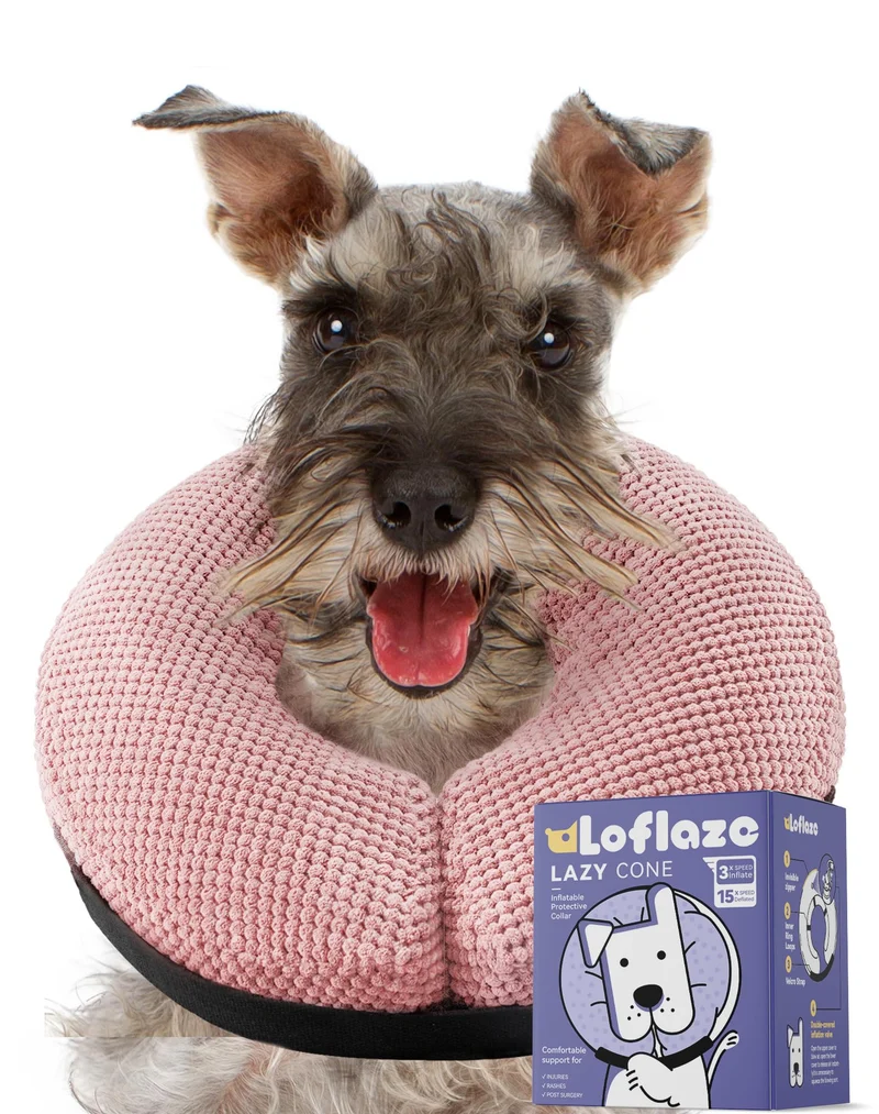 Loflaze Collier Donut Gonflable — Confort et Liberté après chirurgie pour chiens et chats