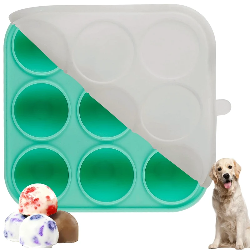 Moule silicone 9 cavités pour friandises chien avec couvercle – Zorazio, grand format
