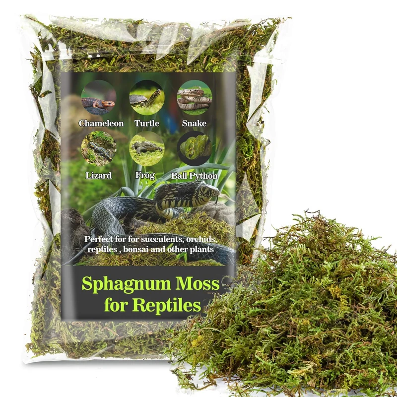 Sukh Mousse de Sphagnum pour Reptiles – Substrat Humide pour Terrarium (15,8 oz)