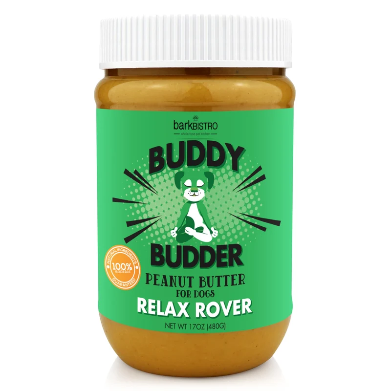 Relax Rover Buddy Budder – Beurre d’arachide pour chien, 100% naturel, supplément, fabriqué aux États‑Unis – 17oz