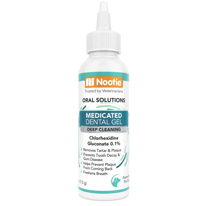 Nootie Gel Dentaire Médicamenteux pour Chiens – Haleine Fraîche et Soin Bucco-Dentaire, 118 ml