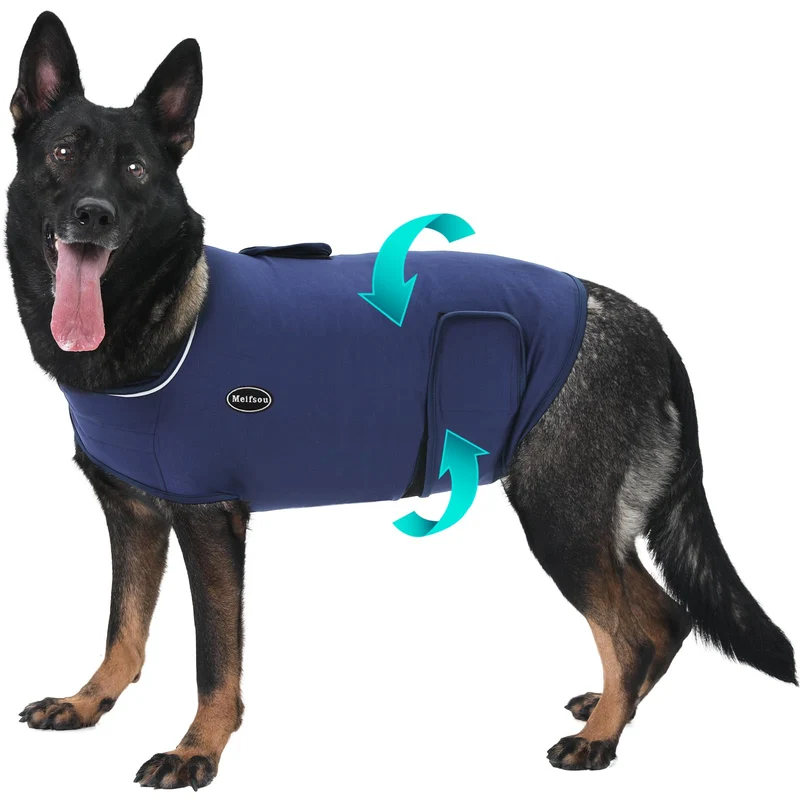 Meifsou Gilet Anti-Anxiété pour Chien – Veste Douce et Respirante Sans Médicament