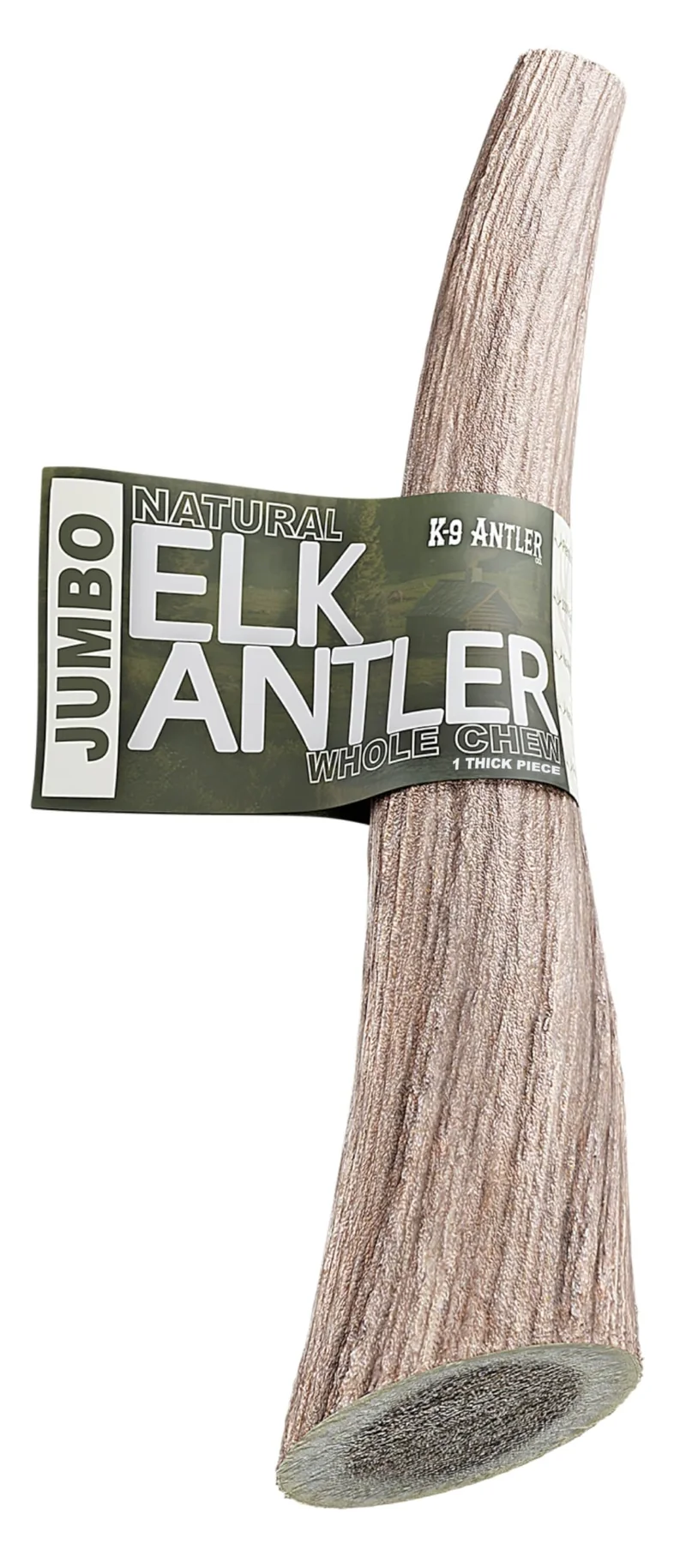 K-9 Antler Co. Cornes d'Élan Jumbo pour Chiens — Mâche Durable, USA Sourcing, Éthiquement Prélevé