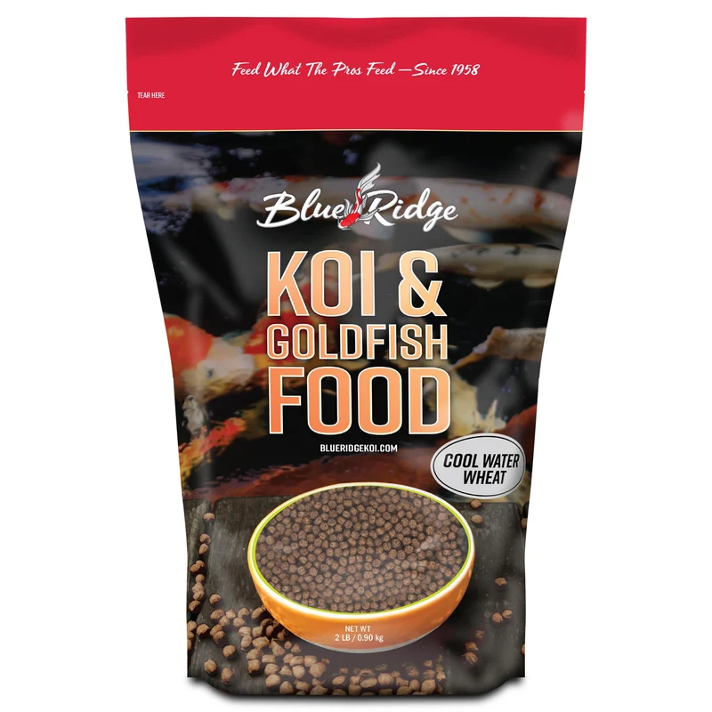 Blue Ridge Koi – Nourriture Poissons 2lb pour Températures Fraîches (Automne et Hiver) – Péllets Flottants