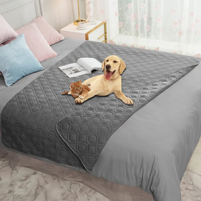 Ameritex Couverture Imperméable Réversible pour Animaux — Protège Canapé et Lit
