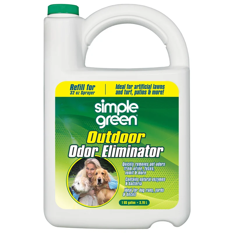 Éliminateur d’odeurs extérieur Simple Green pour animaux – Recharge 1 gallon