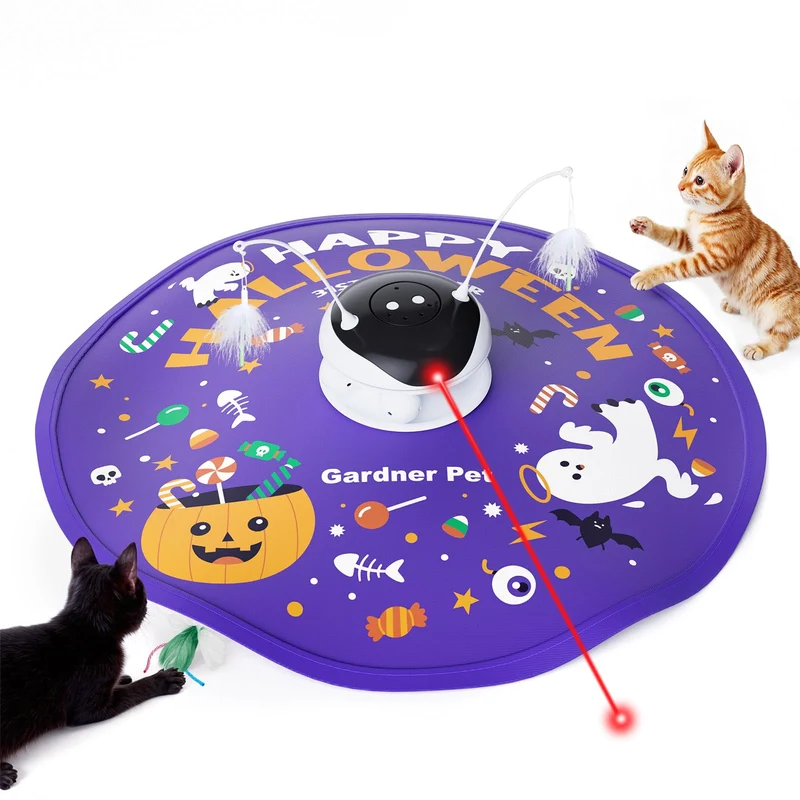 Gardner Pet — Jouet Laser 5-en-1 pour Chat, USB Rechargeable, Jeu Interactif Violet
