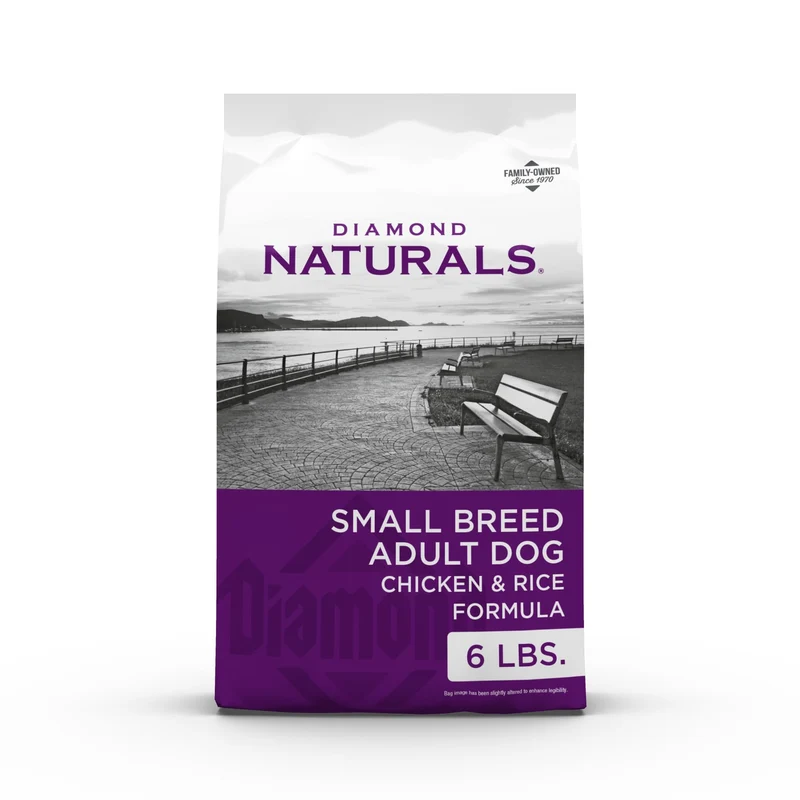 Diamond Naturals Petite Race – Croquettes Poulet et Riz pour Chiens Adultes de Petite Race, Probiotiques et Nutriments Essentiels, 2,72 kg