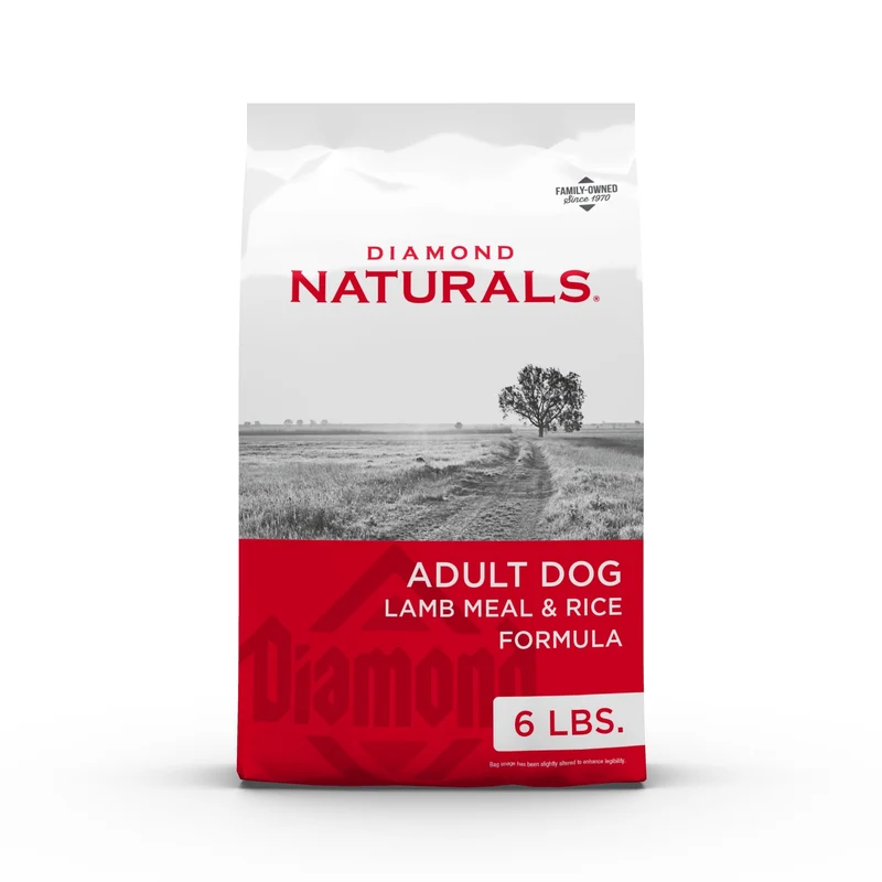 DIAMOND NATURALS – Croquettes Premium pour Chien Adulte à Base d'Agneau Véritable Élevé en Pâturage, 6 lb