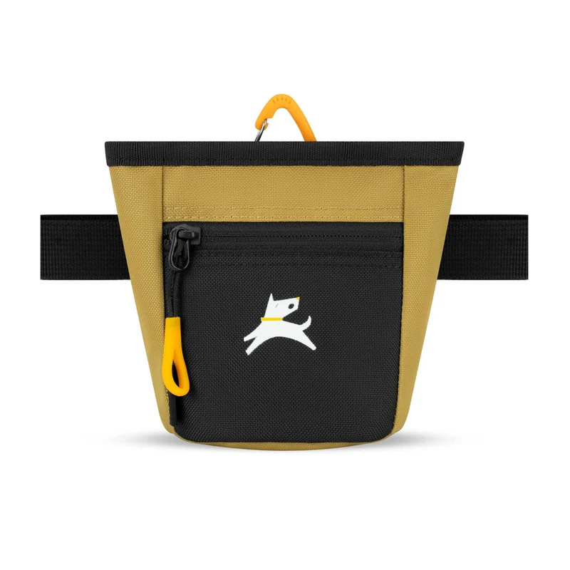 OllyDog Goodie Bag – Trousse à friandises pour entrainement canin – Trois façons de porter (Antilope)