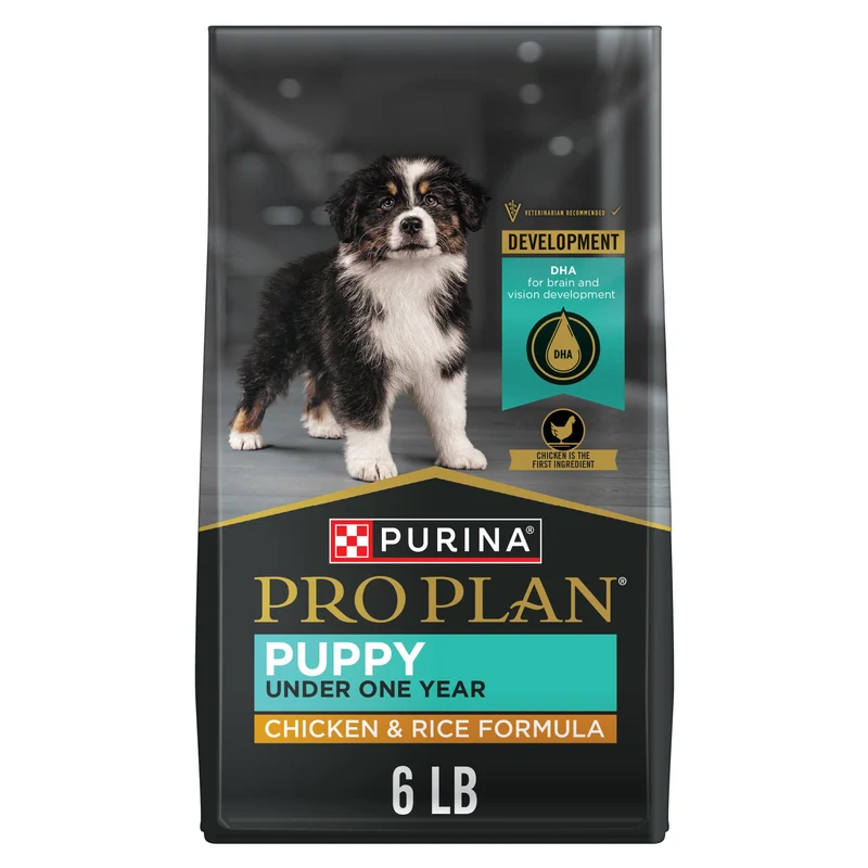 Purina Pro Plan chiots haute protéine - Formule poulet et riz, sac de 6 lb