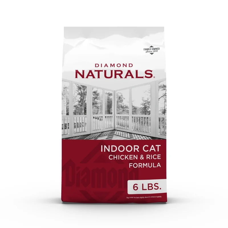 Diamond Naturals Croquettes pour Chat d’Intérieur au Poulet – Probiotiques et Oméga | 6 lb