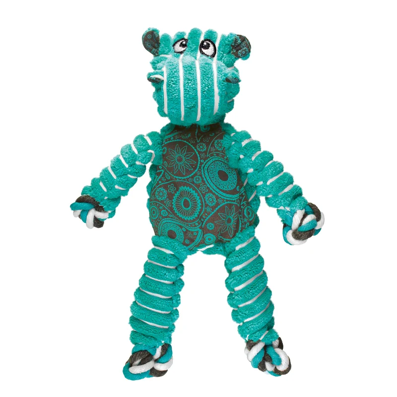 KONG Floppy Knots – Jouet corde avec nœuds pour chiens moyens et grands (Hippo)