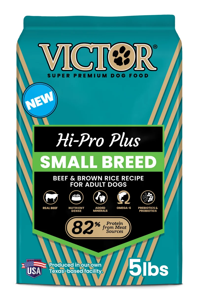 VICTOR Classic Hi-Pro Petit Chien Adulte – Croquettes au Boeuf, 5-lb