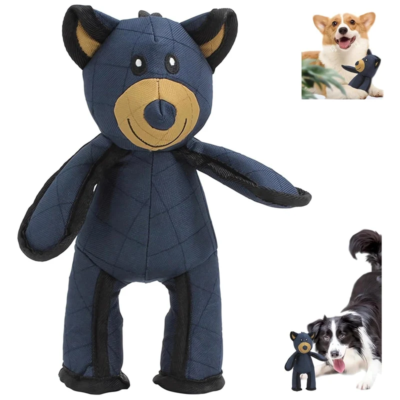 GYLCTOM Ourson Incassable 2.0 — Jouet pour chien robuste et durable pour mâcheurs forts