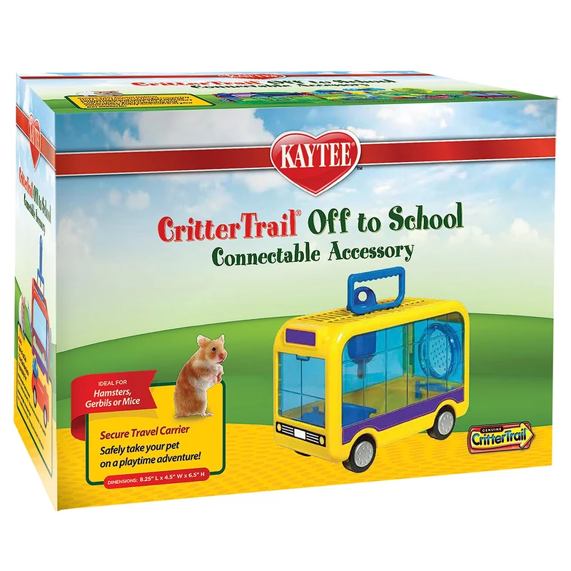 Kaytee CritterTrail Off-To-School : Transport et Habitat pour Hamsters, Gerbilles et Souris