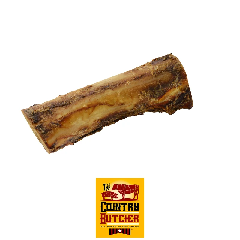 THE COUNTRY BUTCHER – Os à moelle de bœuf 7 pouces pour chiens agressifs, grande race, naturel, fabriqué aux États-Unis, lot de 3