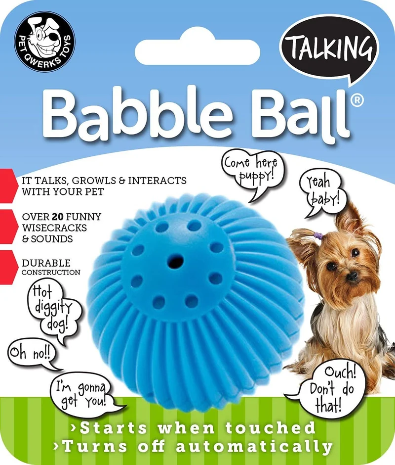 Pet Qwerks – Lot de 2 Balles Babble Interactives qui Parlent et Émettent des Sons