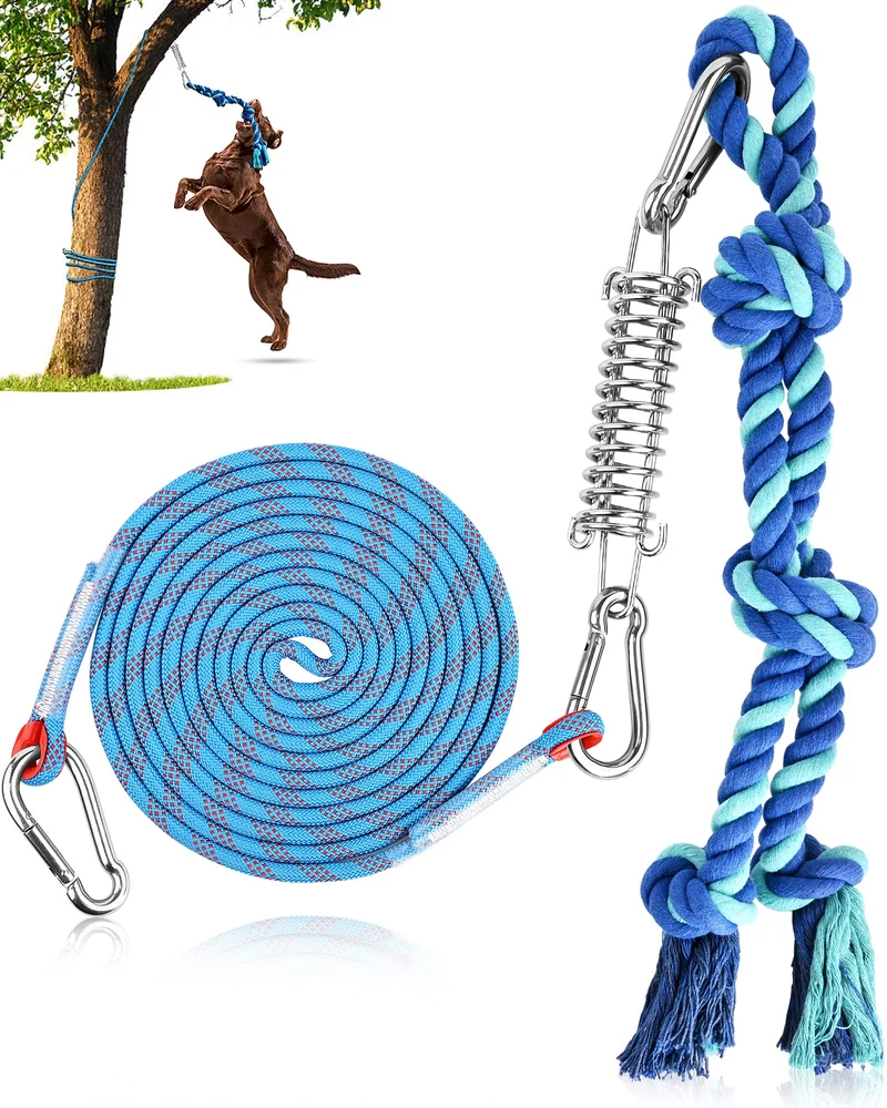 Petbobi Jouet Bungee pour Chien — Tir Extérieur et Exercice Interactif pour Grands Chiens