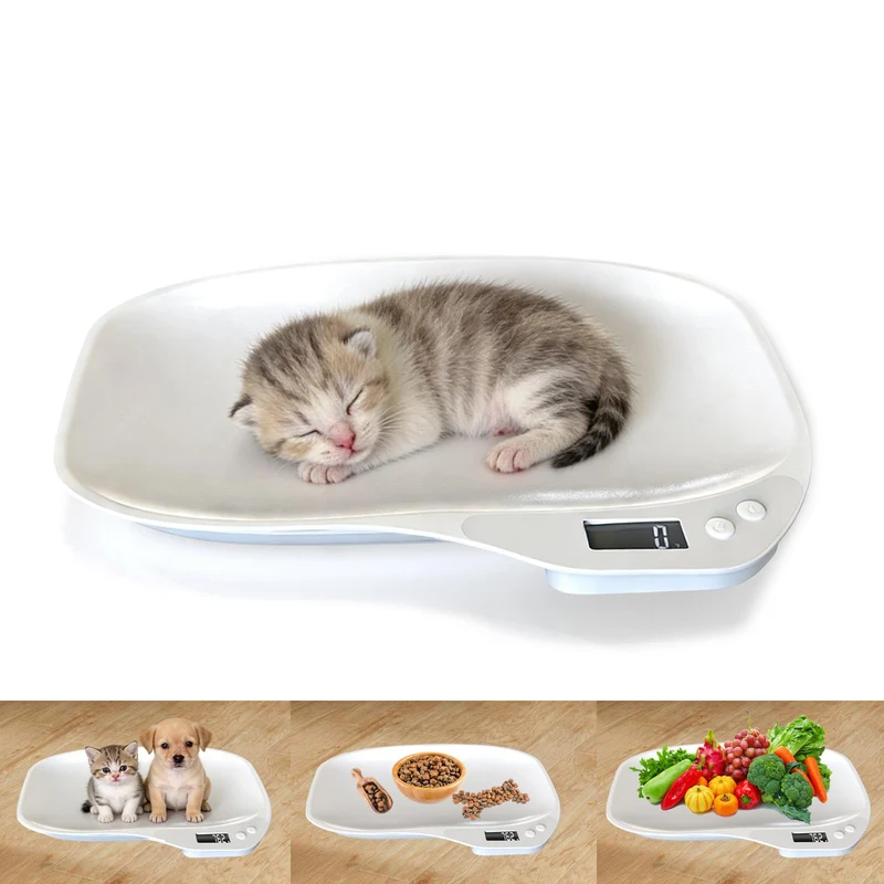 HMRCYTE Balance Petit Animal – Balance numérique 14x10 po, écran LCD, jusqu'à 33 lb