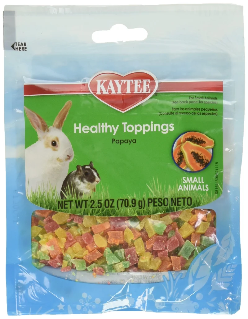 Kaytee Healthy Toppings Papaye – Lot de 6 paquets de 2,5 oz