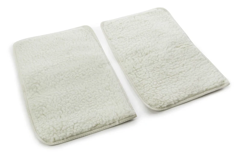 Sherpa – Revêtements de remplacement pour panier de voyage animaux, Imperméables et lavables, Lot de 2, 19 x 12,25 po, Blanc, Grand