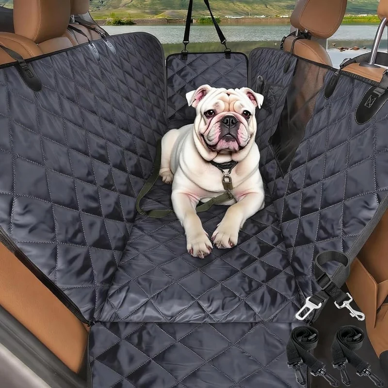 Comwish Housse de Siège Chien Universelle — Hamac Imperméable avec Fenêtre Maillage