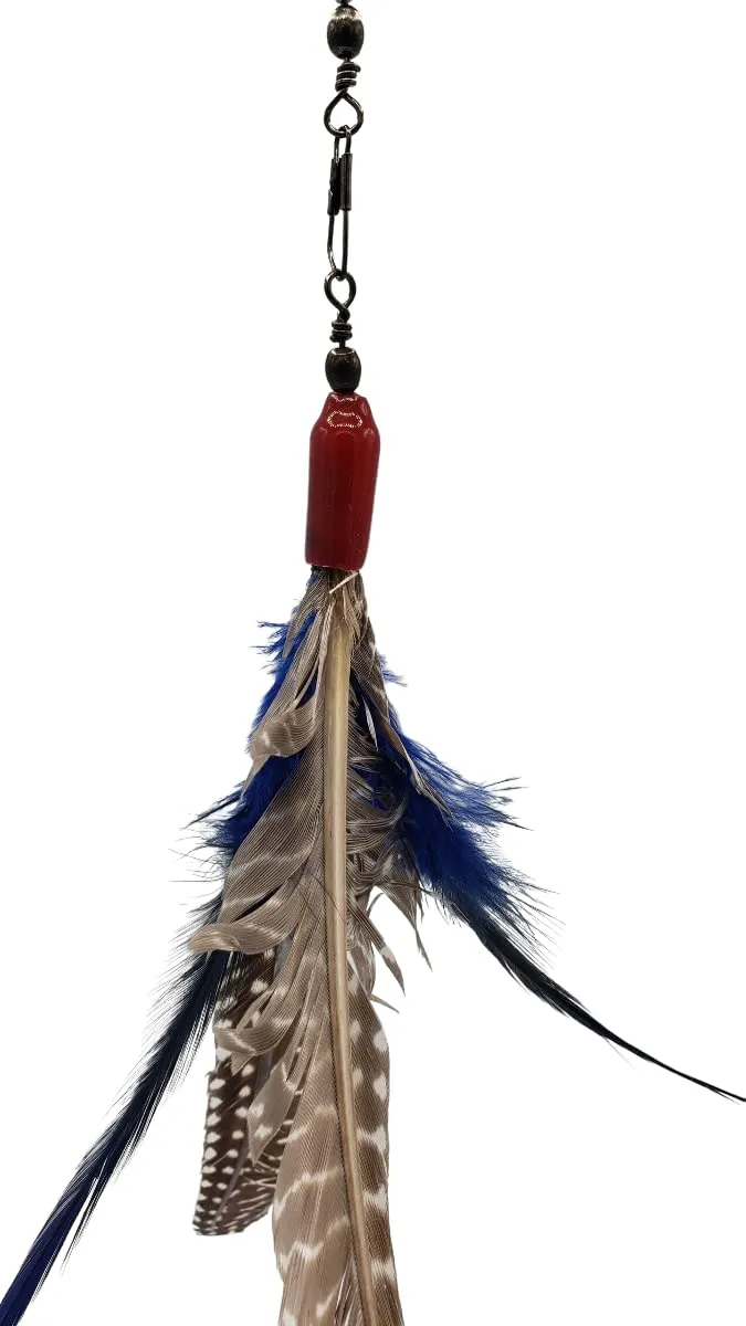 GoCat Da Bird — Jouet pour chat à tige et plume, fait main aux États-Unis (1 oiseau)