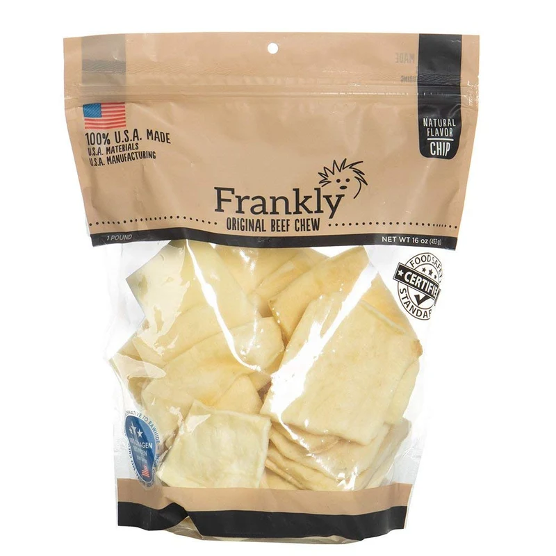 Frankly Chips de bœuf pour chiens – friandises naturelles, sans céréales, fabriqué aux États-UNIS