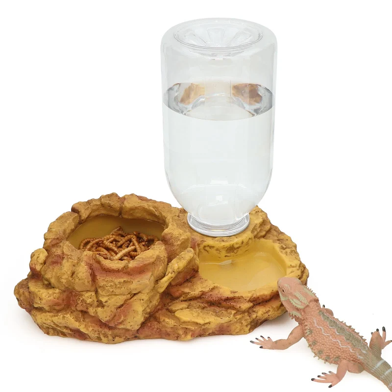 AQUA KT Bol anti‑évasion et réservoir d’eau 2‑en‑1 pour reptiles – Nourriture et Hydratation